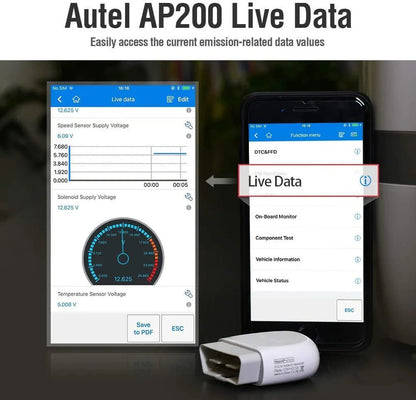Autel MaxiAP AP200 Bluetooth Full Systems Diagnostic Tool with AutoVIN Service for Family DIYers Ai-TechWorld 