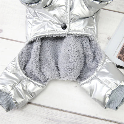 Thicken Warm Dog Jumpsuit Winter Pet Dogs Clothes for Chihuahua Coat Waterproof Hoodie Puppy Overalls Poodle Jacket Pet Apparel Ai-TechWorld 