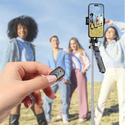 MEUYAG Selfie Stick Tripod with 1708mm Long Monopod Fill Light, Bluetooth Remote, 360° Rotation, 1/4 Interface, for mobile phone Ai-TechWorld 