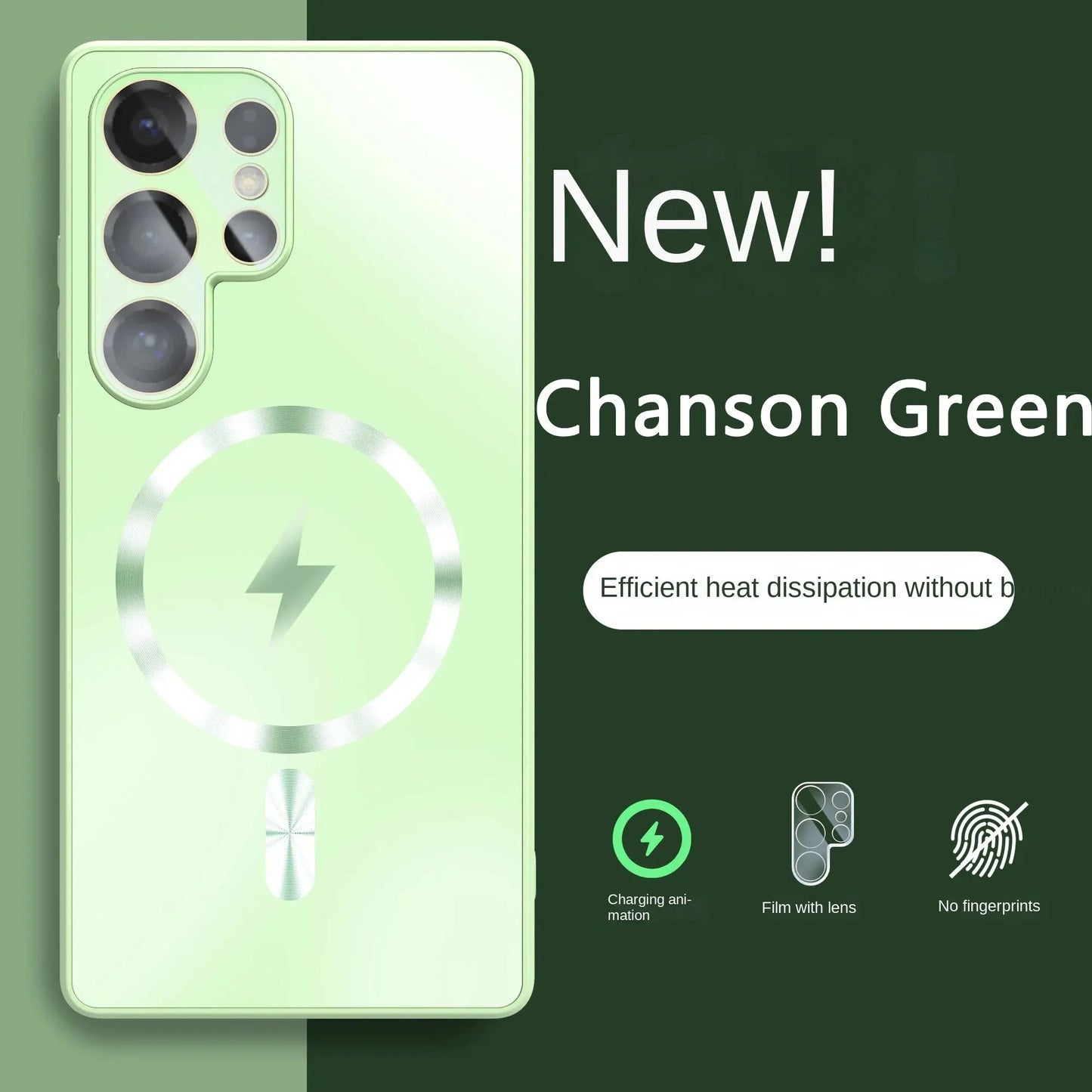 Ultra-thin AG Matte Magnetic For Magsafe Case For Samsung Galaxy S25 S24 S23 Ultra Plus Glass Lens Protector Shockproof Cover Ai-TechWorld 