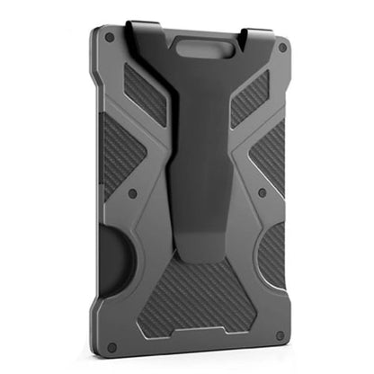 Wallet for Men Slim Aluminum Metal Money Clip with 1 Clear Window ID Badge Holder RFID Blocking Holds Up 15 Cards with Cash Clip Ai-TechWorld 