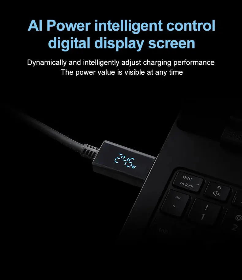Worlds Fastest Lenovo Legion 245W Gan Power Adapter Universal Computer Charger Type-C Ai-TechWorld 