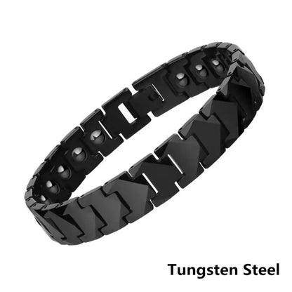 Pure Titanium Hematite Therapy Bracelet Tungsten Ceramic Blood Pressure Slimming Bracelet Weight Loss Bracelet Ai-TechWorld 