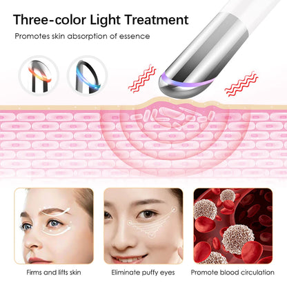 Electric Facial Massager Micro Vibration Eye Beauty Instrument For Relax Eye Dark Circles Eye Bags Puffiness Eye Massage Ai-TechWorld 
