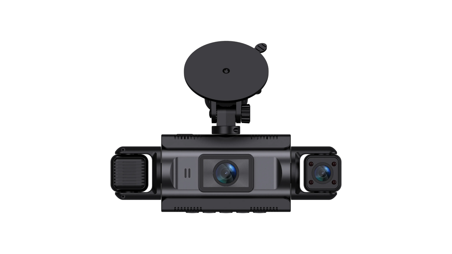 Car Dash Cam 4 Channel Black Box WiFi Driving Camera FHD 1080P Front Left Right Rear Night Vision Loop Recording add Hardwirekit Ai-TechWorld 