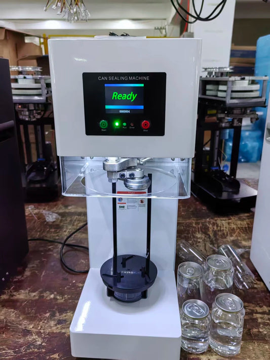 New Technique 5S Intelligent Can Sealing Machine Automatic Lifting And Lowering Non Rotary Plastic PET Tin Jar Beer Cans Seamer Ai-TechWorld 
