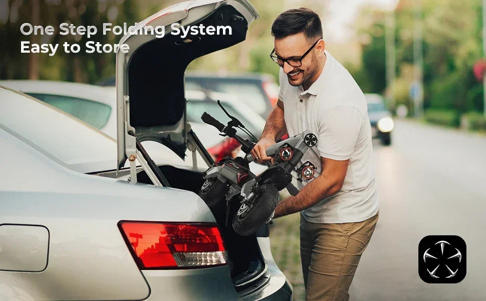 Circooter Raptor pro adult escooter, 1600W motor, 48V 20AH folding E-scooter, 10-inch tire, E-mountain scooter, electric scooter Ai-TechWorld 