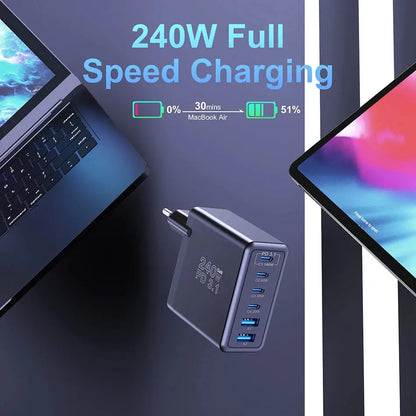 Ubigbuy 240W GaN Charger Fast Charging 140W PD3.1 PPS Ai-TechWorld 