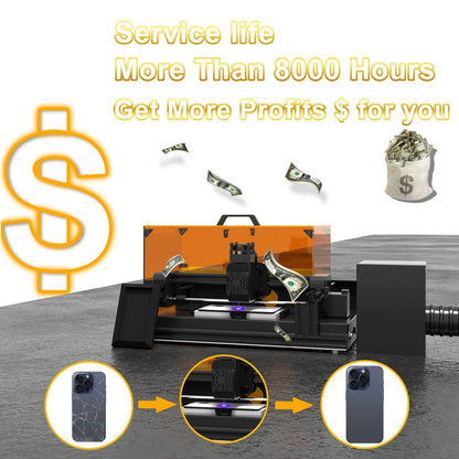 Back Glass Laser for iPhone 8-17 Series, Glue Removal Laser Engraving Seperator, w/Air Purifier&Cell Phone Repair Tool Ai-TechWorld 