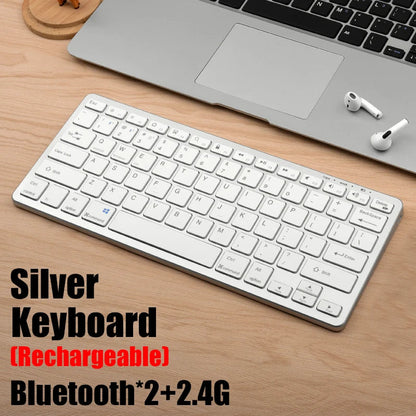 2.4G Wireless Keyboard Mouse Set Bluetooth 5.0 Keyboard Mouse Combo 2 modes Mini Keyboard Mouse For Laptop PC Accessories Ai-TechWorld   ai-techworld