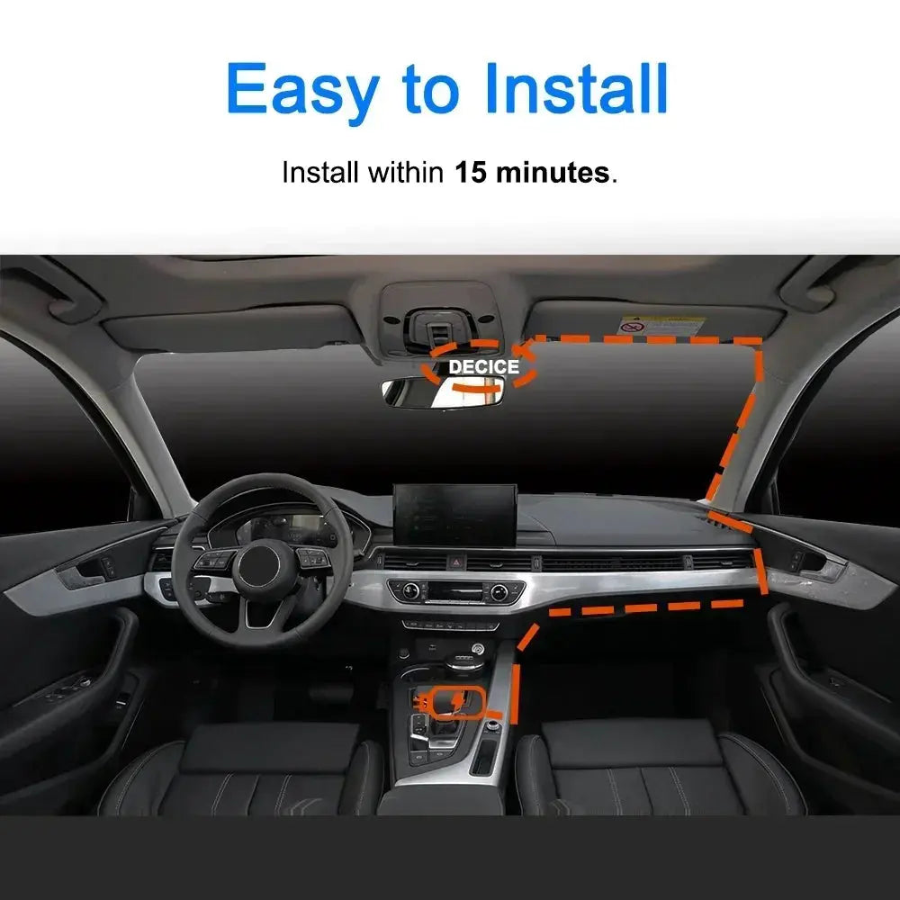 QOZ 4K UHD Dash Cam WIFI GPS Car DVR Front and Rear Dual Lens Auto Car Drive Recorder Night Vision G-Sensor 24H Parking Monitor Ai-TechWorld 