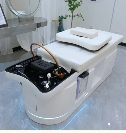 Spa Massage Shampoo Bed for Hair Salon, Commercial Use, Hairdressing Shaving Station, Water Circulation Basin, Beauty Furn, 2025 Ai-TechWorld 