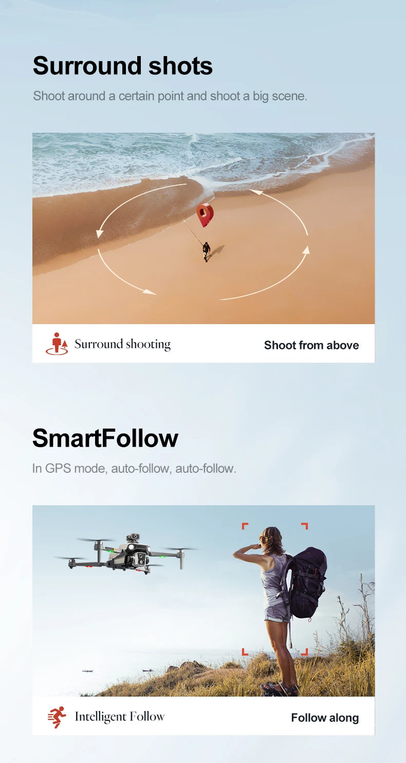 New K19 MAX GPS Drone Professional 8K Camera Aerial FPV Brush Avoiding Obstacle with Large Screen Remote Control Folding Drone Ai-TechWorld 