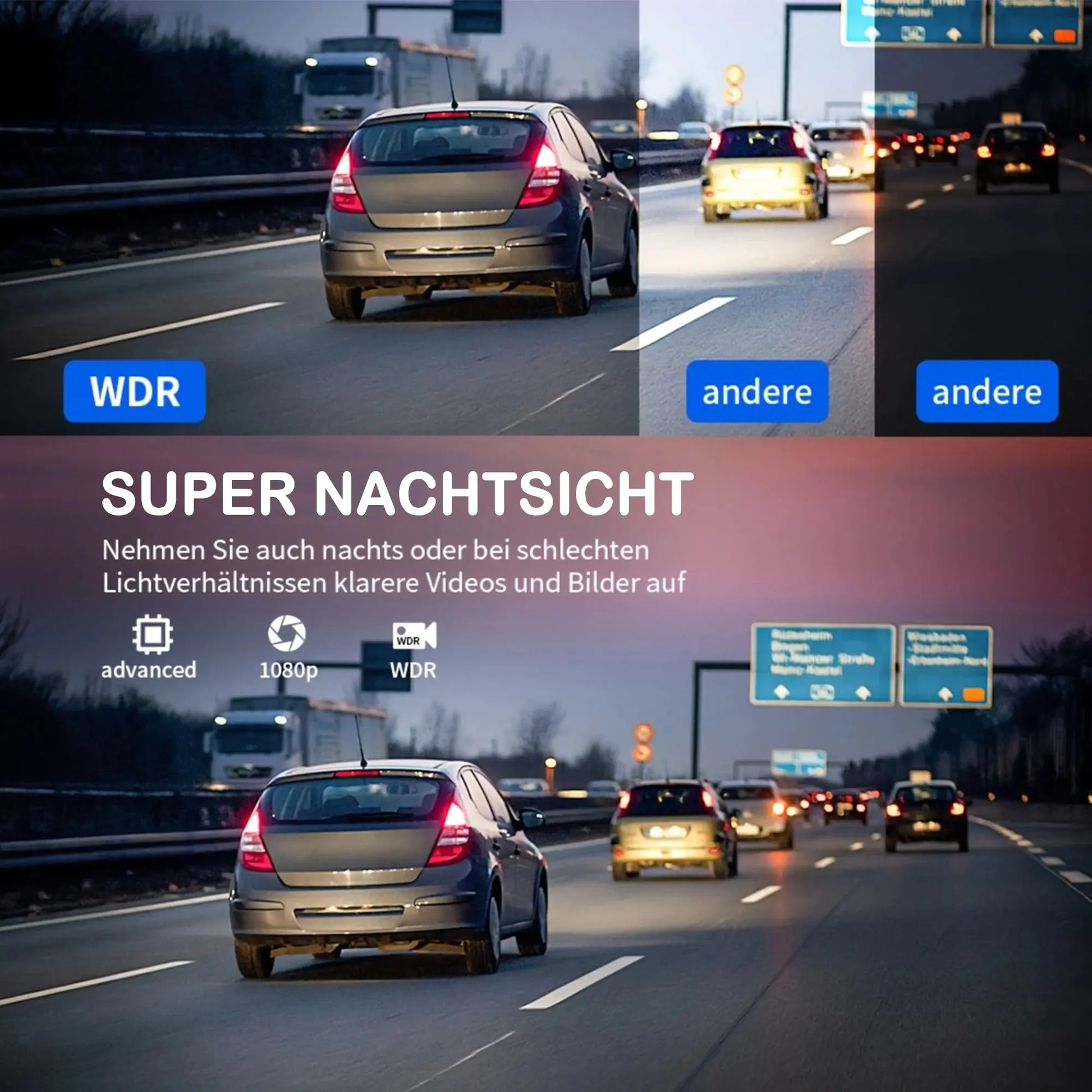 Car Dash Cam 4 Channel Black Box WiFi Driving Camera FHD 1080P Front Left Right Rear Night Vision Loop Recording add Hardwirekit Ai-TechWorld 