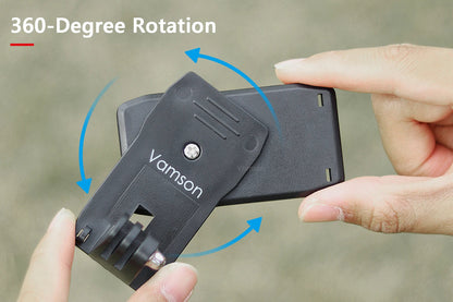 Vamson Backpack Clip for Insta360 x3 for GoPro Hero 11 10 9 Camera 360° Rotate Shoulder Belt Mount Accessories for Dji Action Ai-TechWorld 