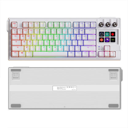 MRSVI K1 PRO Visual LCD AI Keyboard 80% Gaming Mechanical Keyboard Macro Red Axis Wired Detachable Cable RGB Backlight Hot Swap Ai-TechWorld   ai-techworld