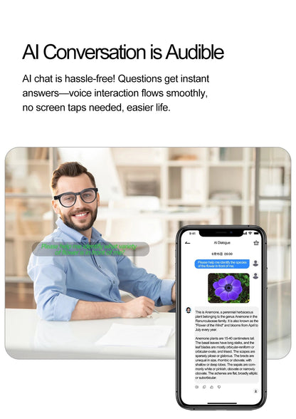 2026 New 4K HD AI Smart Glasses Men 800W Pixel Camera Bluetooth Call 4GB WIFI Transmission Voice Assistant Smart Glasses Women Ai-TechWorld 