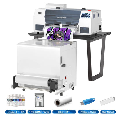 Colorsun A3 DTF Printer XP600 Impresora A3 DTF Printer Directly to FIlm A3 DTF Printing Machine For T-shirt Hoodies Fabric Ai-TechWorld   ai-techworld