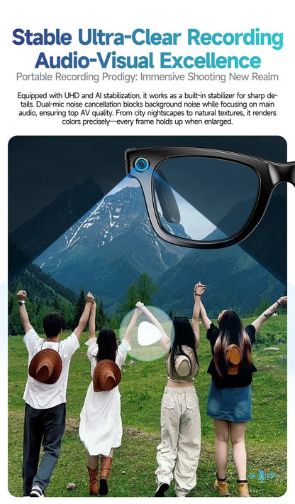 Xiaomi 800W Pixel Smart Glasses With AI Camera Recognition Video Recording Bluetooth Calling Music Playback Glasses For Gifts Ai-TechWorld 