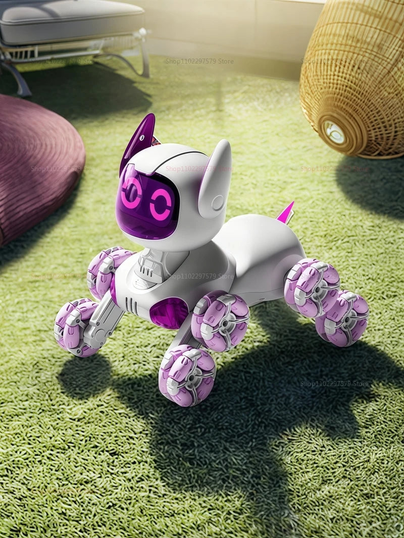 Y9 RC Robot Dog Toy 2.4G Radio Remote Control 8WD Mechanical Pet Dog Touch-sense Music Stunt Electric Toy for Girl Boy Kids Gift Ai-TechWorld 