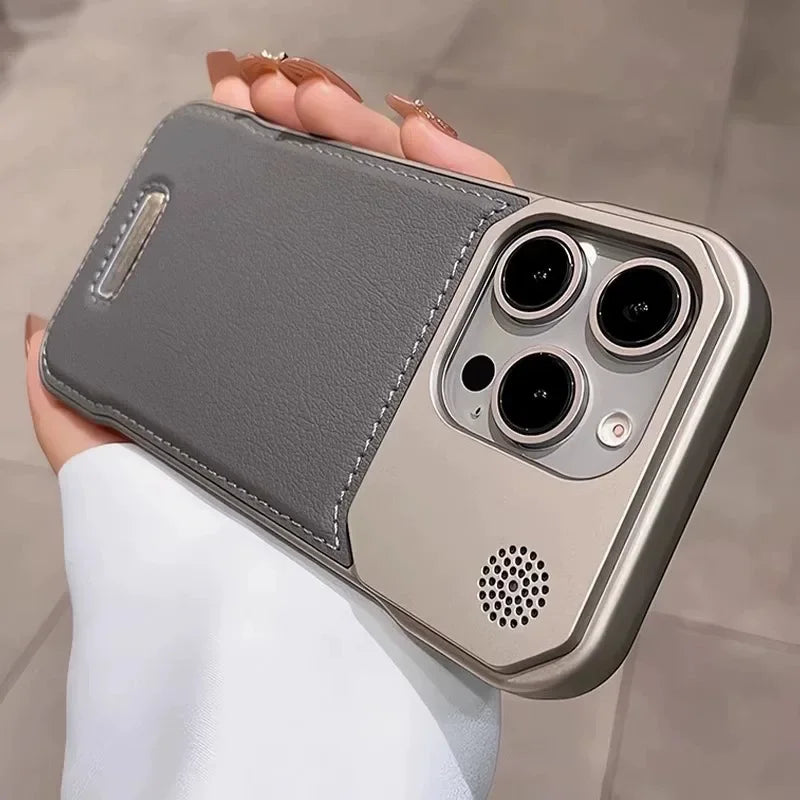 Business Aromatherapy Leather Case for iPhone 17 Air 16 15 14 Plus 13 12 11 Pro Max For Magsafe Magnetic Frameless Armor Cover Ai-TechWorld 