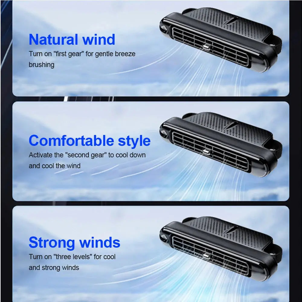 Portable Car Seat Cooling Fan Car Rear Backrest Electric Fan USB Power Supply Fan Air Conditioner Car Interior Accessories Ai-TechWorld 