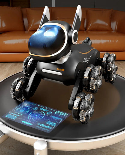 2025 NEW DWI Eight Wheeled Stunt Dog 2.4G Remote Control Intelligent Swing Arm Drift Robot Dog Climbing Car Children's Gift Toy Ai-TechWorld 