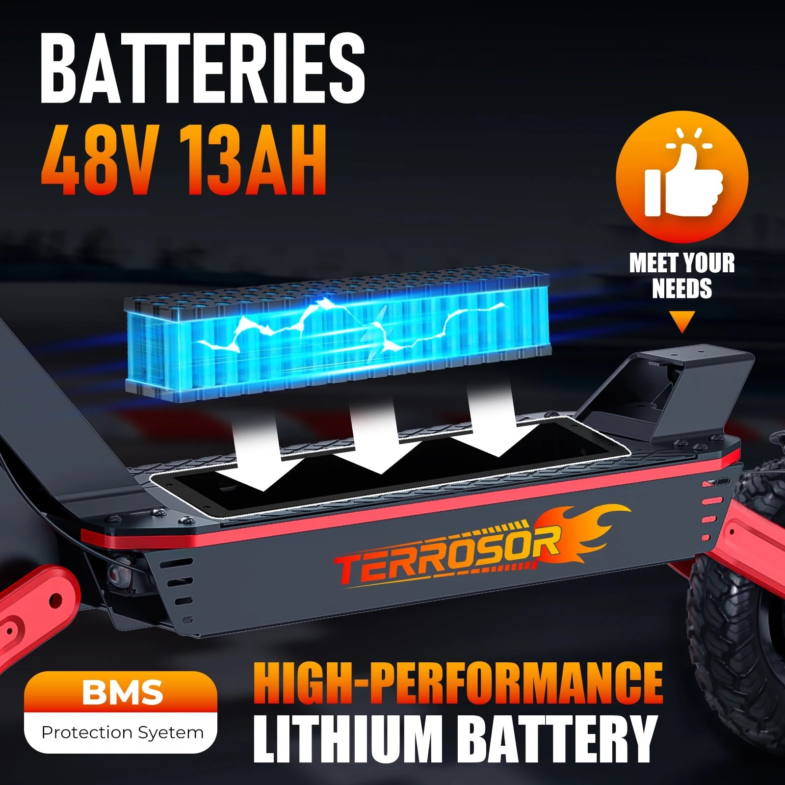 Electric Scooter for Adults, 1200WMotor Fast E Scooter, 11" Off-Road Tires, Up to 28 MPH Top Speed & 20 Miles Long Range, Dual B Ai-TechWorld 