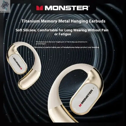 Sales MONSTER AC530 Wireless Bluetooth Earphones Noise-Canceling Wireless Bio-Fiber Dynamic Driver Foldable Music Earphones Gift - Ai-TechWorld