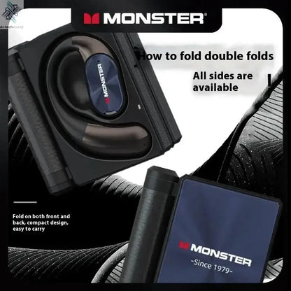 Sales MONSTER AC530 Wireless Bluetooth Earphones Noise-Canceling Wireless Bio-Fiber Dynamic Driver Foldable Music Earphones Gift - Ai-TechWorld