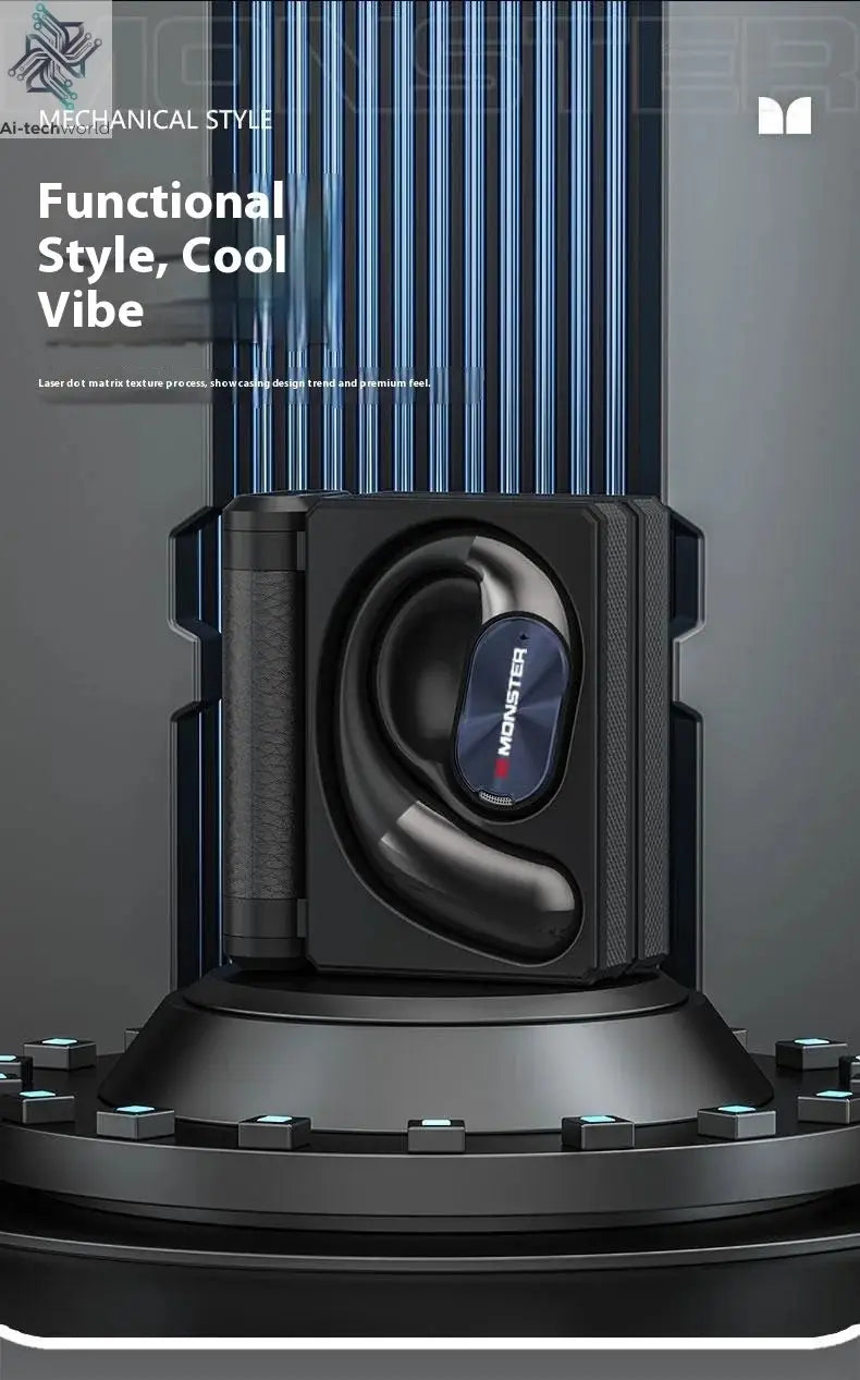 Sales MONSTER AC530 Wireless Bluetooth Earphones Noise-Canceling Wireless Bio-Fiber Dynamic Driver Foldable Music Earphones Gift - Ai-TechWorld