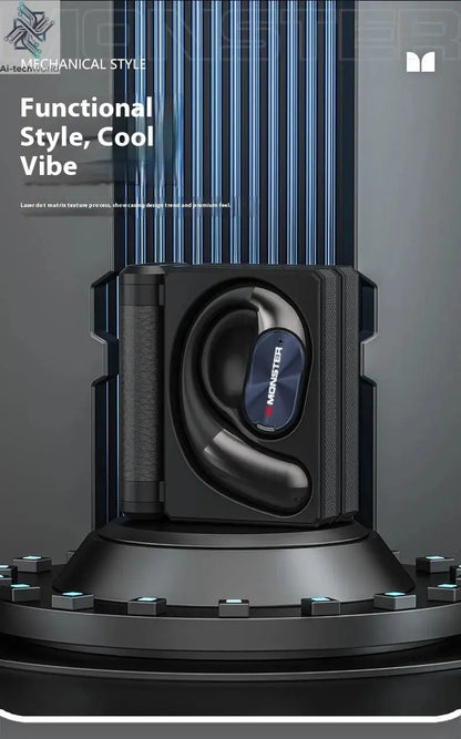 Sales MONSTER AC530 Wireless Bluetooth Earphones Noise-Canceling Wireless Bio-Fiber Dynamic Driver Foldable Music Earphones Gift - Ai-TechWorld