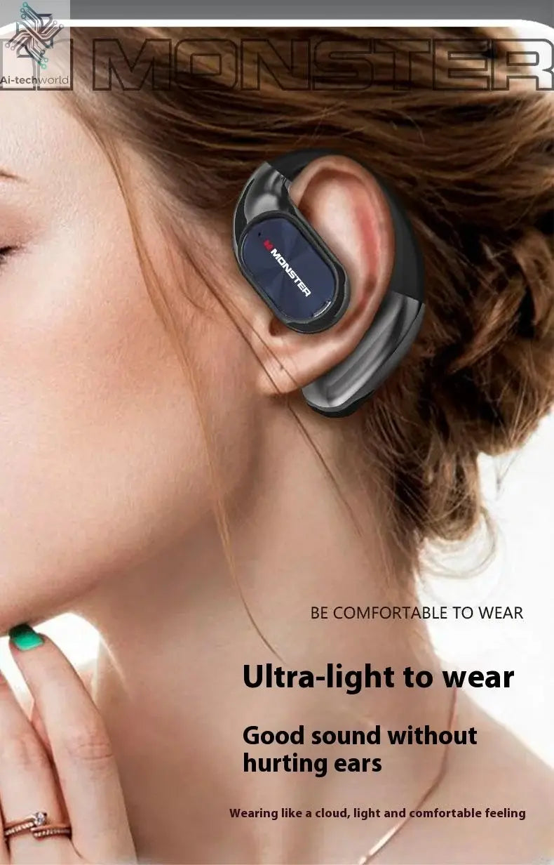 Sales MONSTER AC530 Wireless Bluetooth Earphones Noise-Canceling Wireless Bio-Fiber Dynamic Driver Foldable Music Earphones Gift - Ai-TechWorld