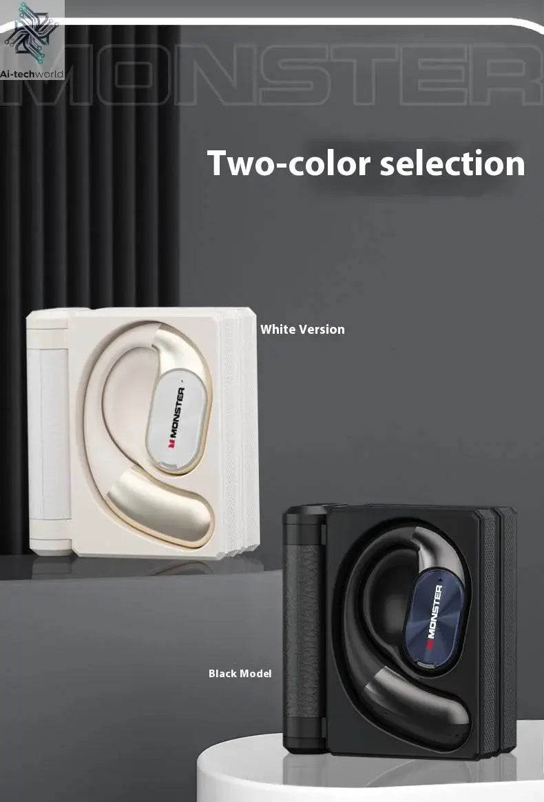 Sales MONSTER AC530 Wireless Bluetooth Earphones Noise-Canceling Wireless Bio-Fiber Dynamic Driver Foldable Music Earphones Gift - Ai-TechWorld