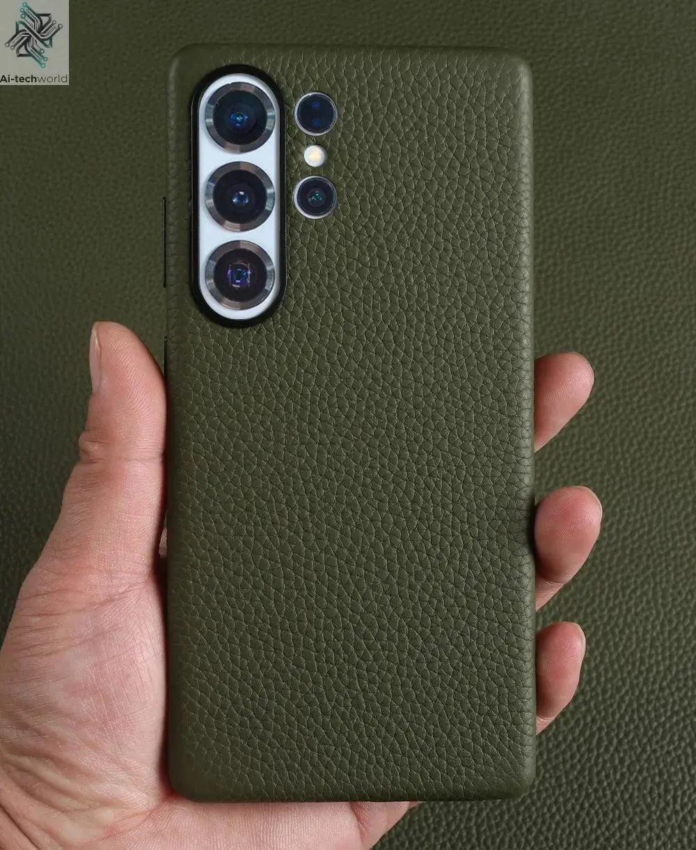 Premium Magnet Magsafe Case For Samsung Galaxy S25 Ultra Genuine Leather Cover Magnetic Funda S23Ultra S24 Cases Full Coverage - Ai - TechWorld