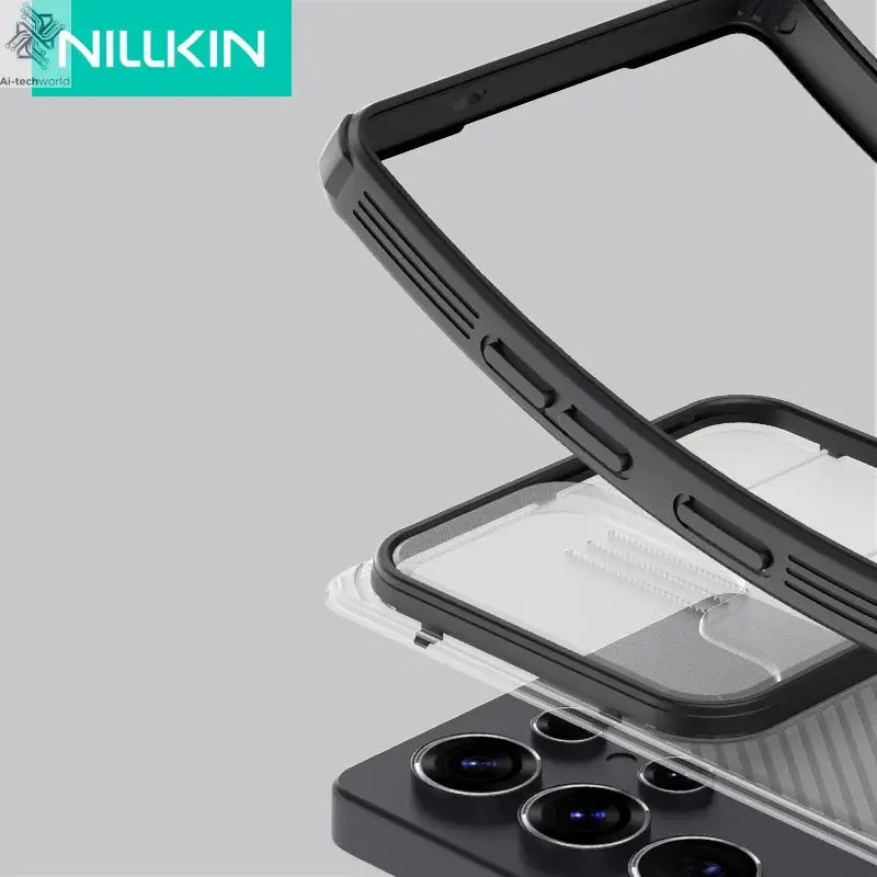 for Samsung Galaxy S25 Edge S24 S23 S22 Ultra Case Nillkin CamShield Slide Camera Cover for Samsung S24 FE S23 Plus Lens Case - Ai - TechWorld