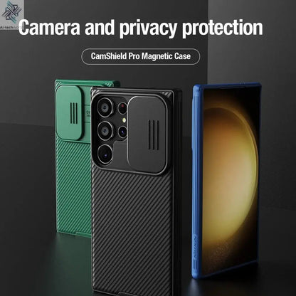 for Samsung Galaxy S25 Edge S24 S23 S22 Ultra Case Nillkin CamShield Slide Camera Cover for Samsung S24 FE S23 Plus Lens Case - Ai - TechWorld