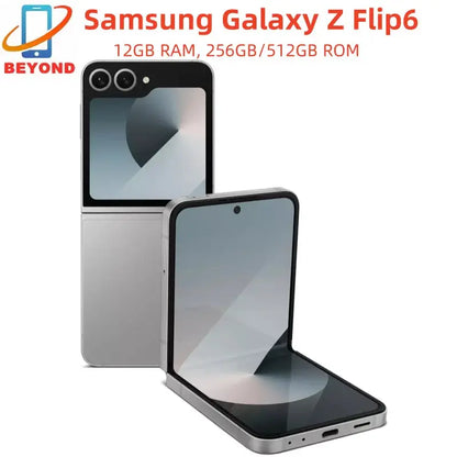 Samsung Galaxy Z Flip 6 5G F741B F741U1 F741N 256/512GB ROM 12GB RAM 6.7" NFC Snapdragon Foldable Original 99% New AI Cell Phone Ai-TechWorld 
