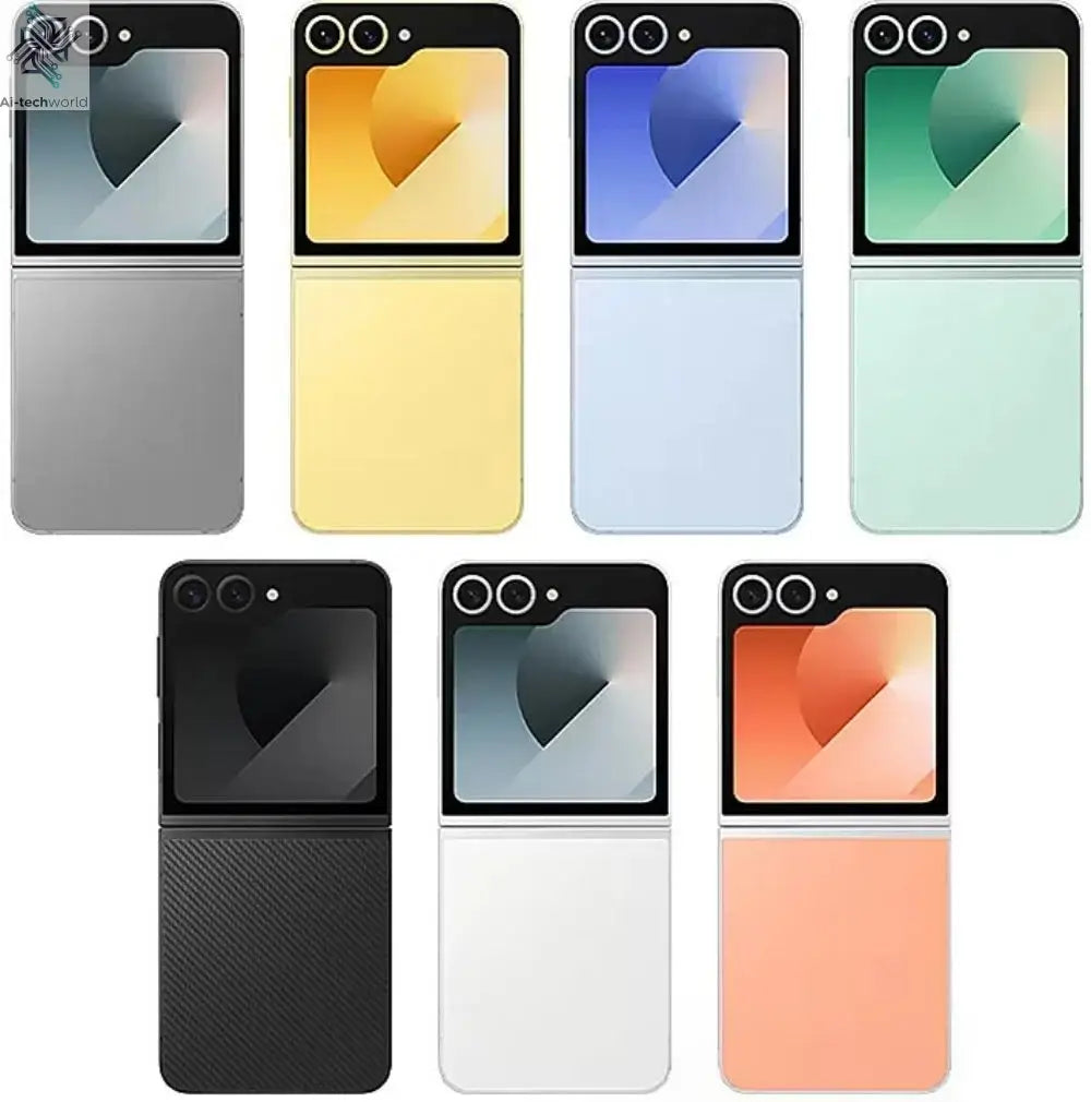 Samsung Galaxy Z Flip 6 5G F741B F741U1 F741N 256/512GB ROM 12GB RAM 6.7" NFC Snapdragon Foldable Original 99% New AI Cell Phone Ai-TechWorld 