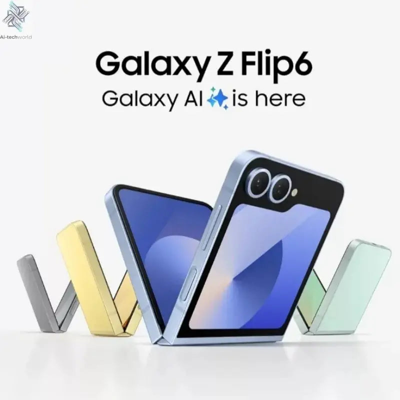 Samsung Galaxy Z Flip 6 5G F741B F741U1 F741N 256/512GB ROM 12GB RAM 6.7" NFC Snapdragon Foldable Original 99% New AI Cell Phone Ai-TechWorld 