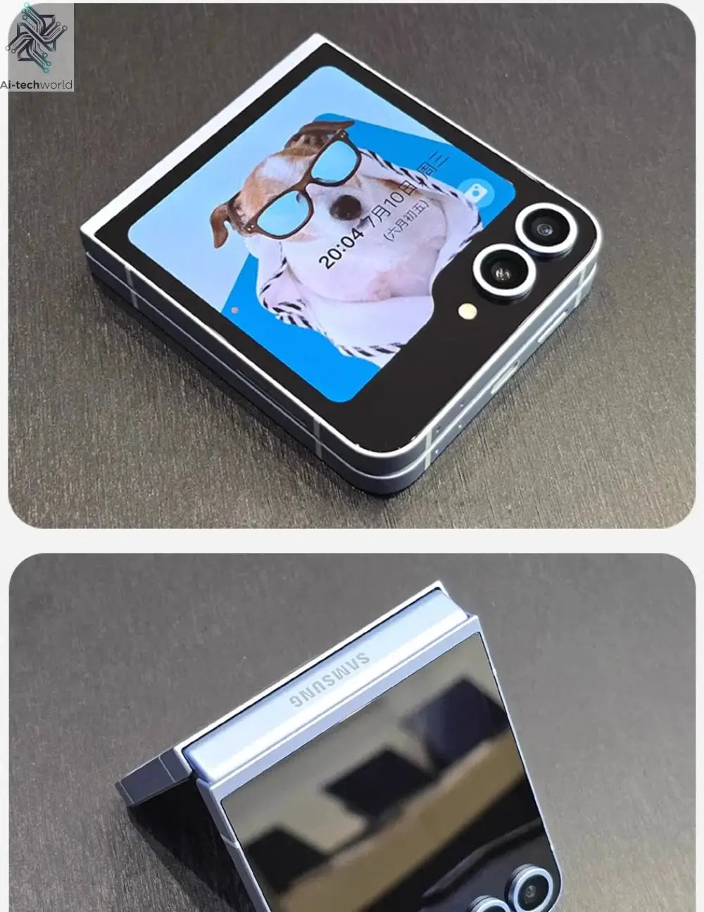 Samsung Galaxy Z Flip 6 5G F741B F741U1 F741N 256/512GB ROM 12GB RAM 6.7" NFC Snapdragon Foldable Original 99% New AI Cell Phone Ai-TechWorld 