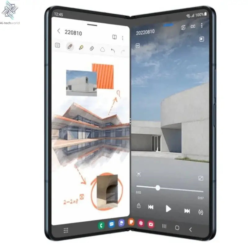 Samsung Galaxy Z Fold 4 Fold4 5G F936B F936N F936U1 7.6" AMOLED 12GB RAM 256/512GB ROM Snapdragon NFC 99% New Cell Phone Ai-TechWorld 