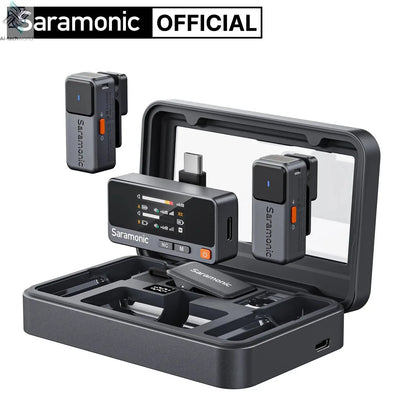 Saramonic Air Wireless Lavalier Microphone Noise Cancelling Lapel Mic for iPhone 15/16 Android Smartphone Camera Vlog Youtube Ai-TechWorld 