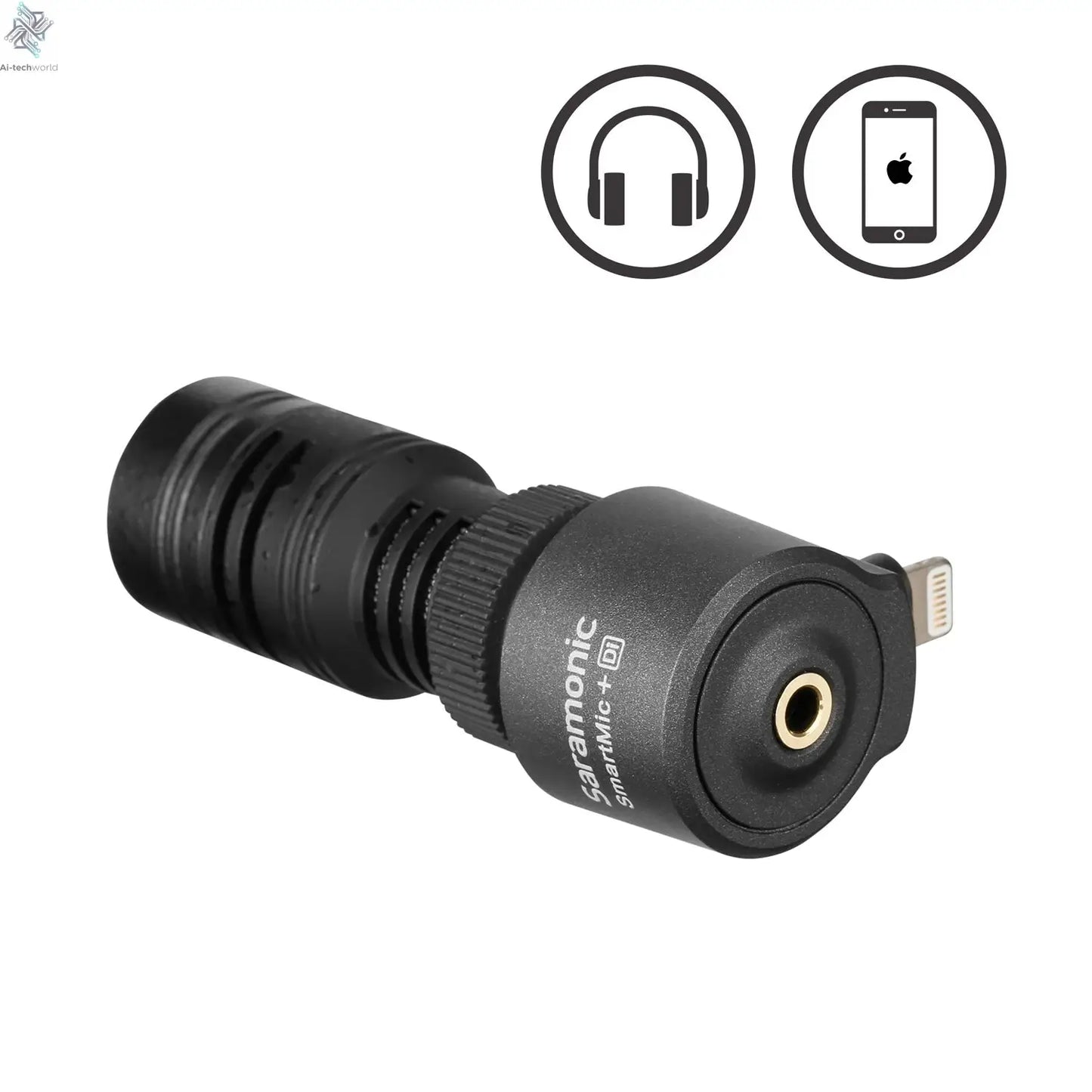 Saramonic SmartMic + Di/UC Type-C Directional Microphone with Foam Windscreen for IOS iPhone 13 11 7 7 plus Android Smartphones Ai-TechWorld 