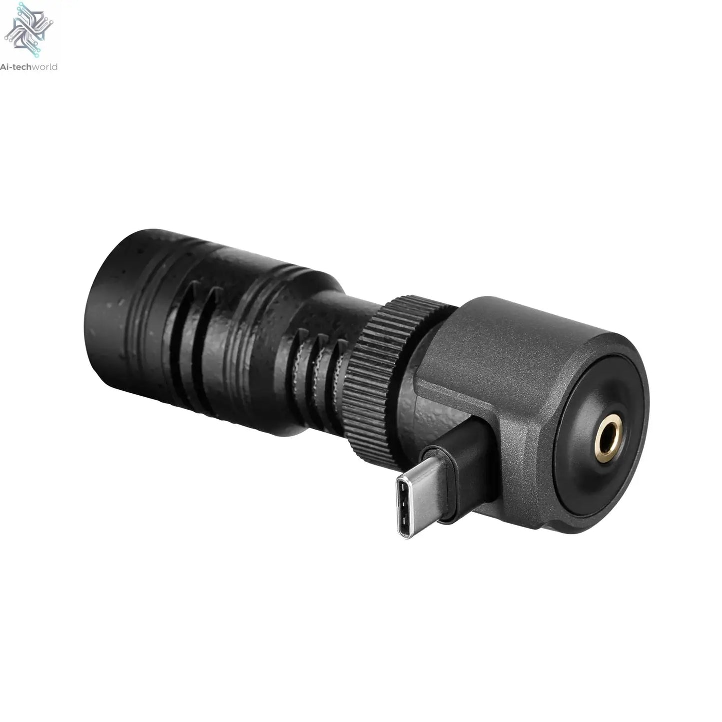 Saramonic SmartMic + Di/UC Type-C Directional Microphone with Foam Windscreen for IOS iPhone 13 11 7 7 plus Android Smartphones Ai-TechWorld 
