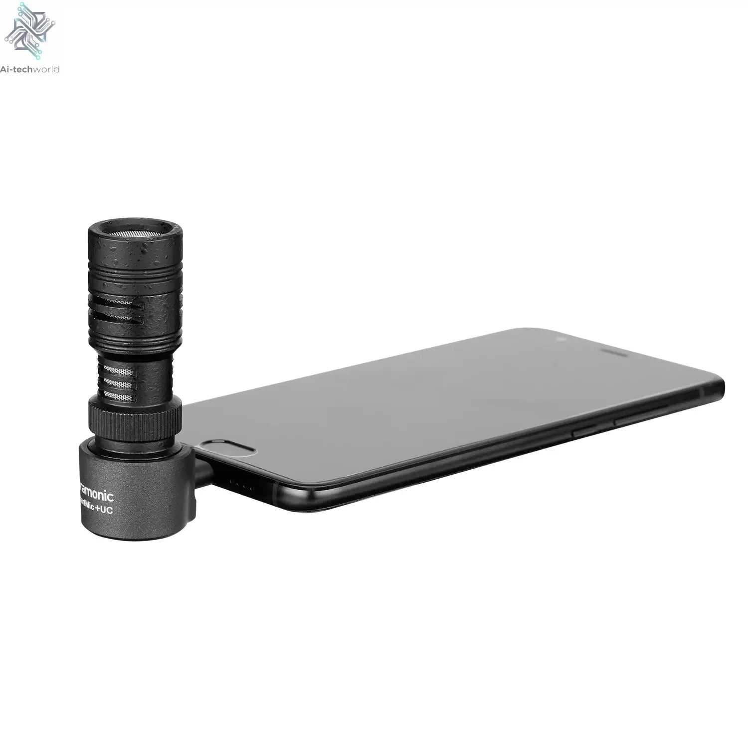 Saramonic SmartMic + Di/UC Type-C Directional Microphone with Foam Windscreen for IOS iPhone 13 11 7 7 plus Android Smartphones Ai-TechWorld 