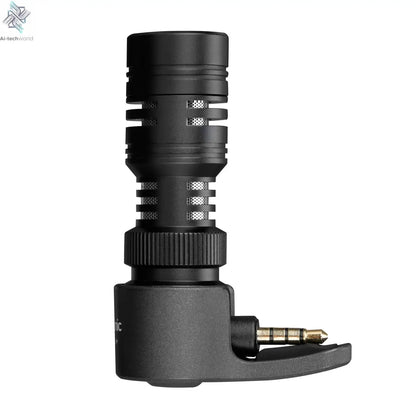 Saramonic SmartMic + Di/UC Type-C Directional Microphone with Foam Windscreen for IOS iPhone 13 11 7 7 plus Android Smartphones Ai-TechWorld 