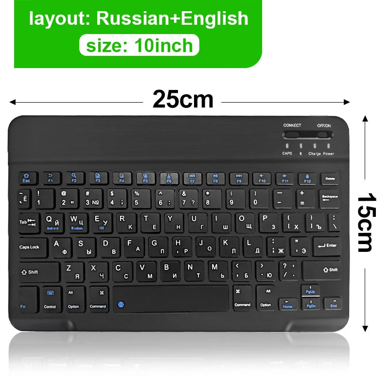 Mini Bluetooth Keyboard Wireless Keyboard Rechargeable For Phone Tablet Russian Spanish Keyboard For Android ios Windows Ai-TechWorld   ai-techworld