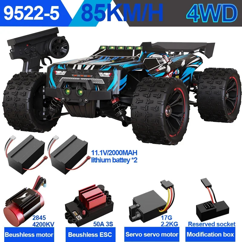 SCY9522PRO 85KM/H High Speed RC Car Brushless 4WD Off-Road Drift Remote Control Car 1:16 Professional Racing Cars SCY9522 50KM/H Ai-TechWorld 