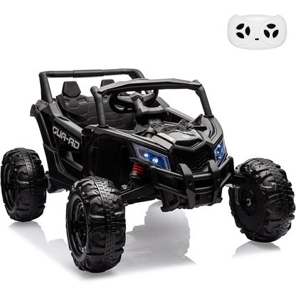 2 Seater Ride On Car, 24V Kids Ride On UTV Car w/Remote Control, 2×200W Motor Electric Vehicle LED Lights Off-Road Toy for Kids Ai-TechWorld 